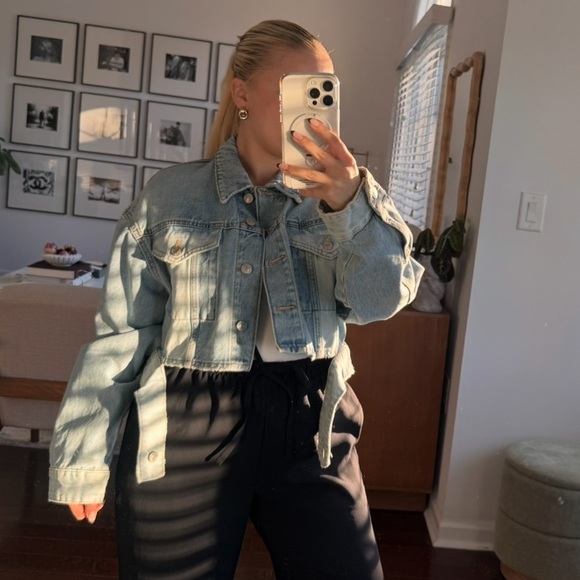 Zara Jackets & Blazers - Zara Cropped Denim Jacket -XS-NWOT